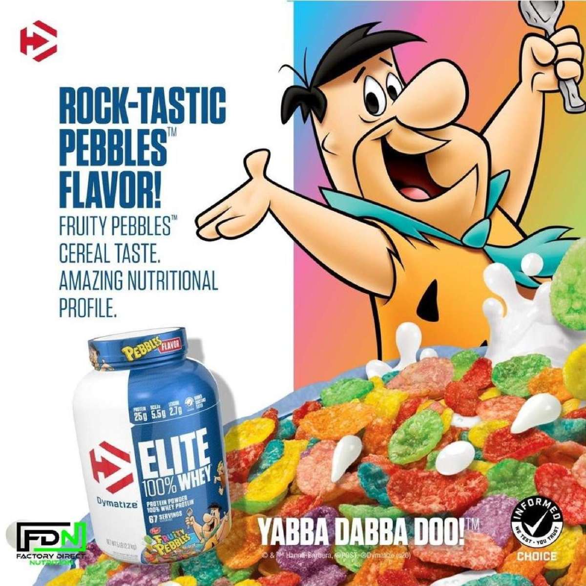 Dymatize ISO100 Hydrolysed Protein Powder Fruity Pebbles