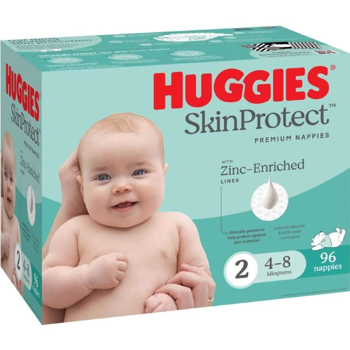 Huggies Infant Nappies Size 2 (4-8kg) 96 Pack