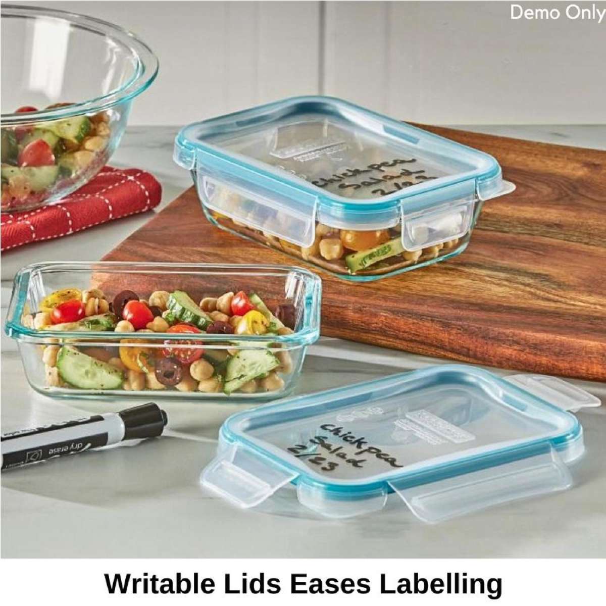 Snapware Pyrex Glass Food Storage Containers BPA Free Locking Lids