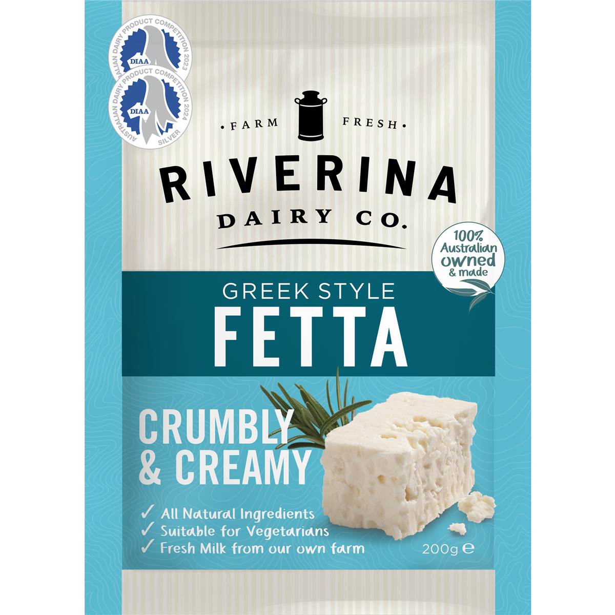 Riverina Dairy Greek Style Fetta 200g