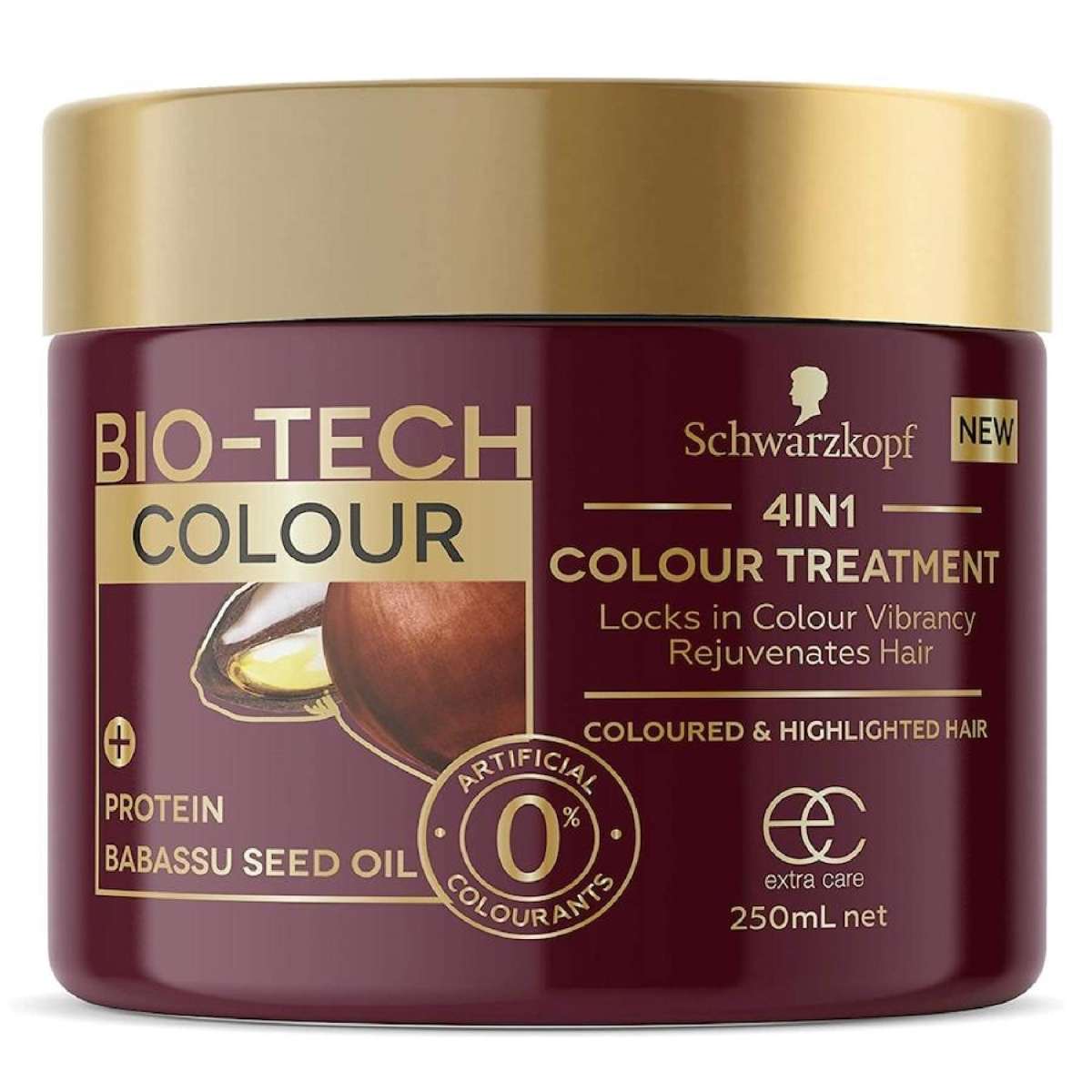 Schwarzkopf Bio-Tech 4-in-1 Colour Treatment Protein Babassu Seed Oil 250ml