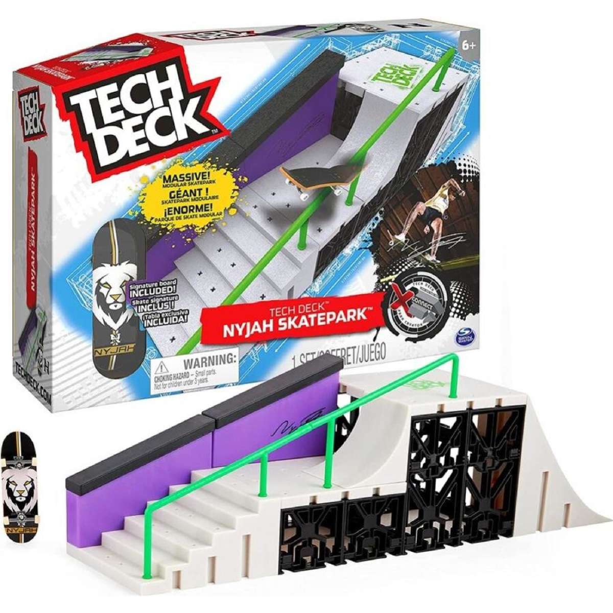 Tech Deck Skatepark X-Connect – Rampes, Escalier, Fingerboard Exclusif – à Construire Et Personnaliser