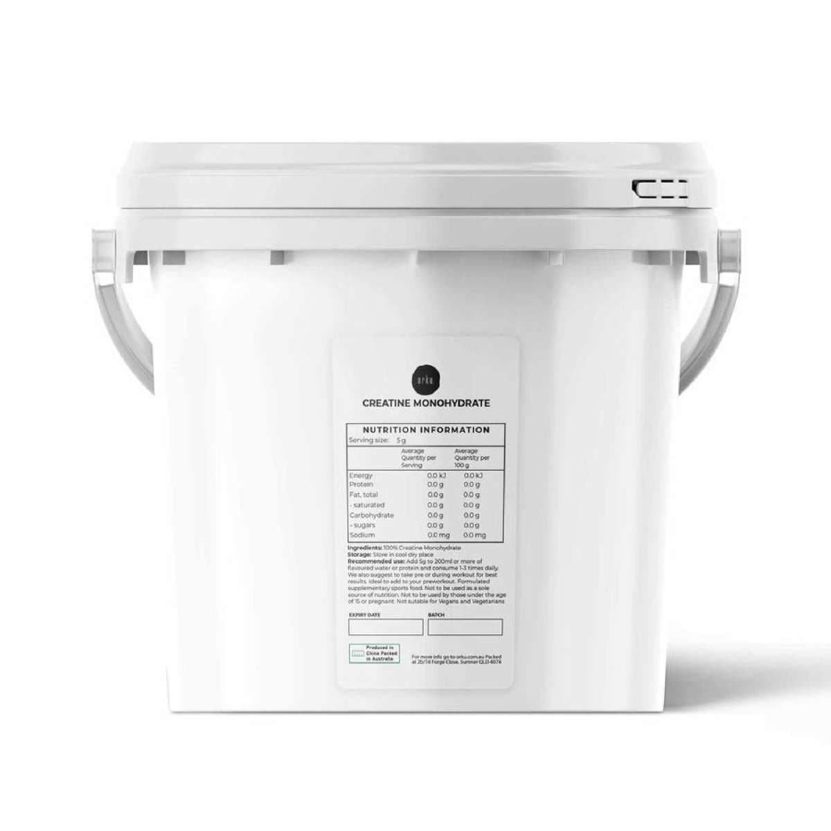 Creatine Monohydrate Powder Tub 200 Mesh Micronised 99.9% Pure
