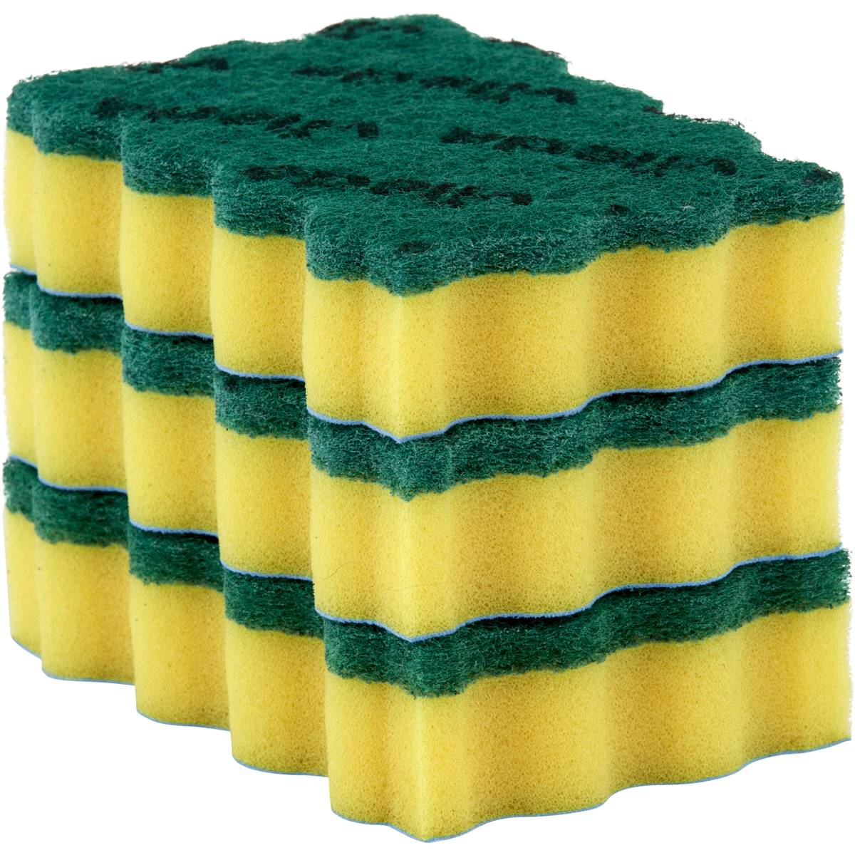 Vileda 3 In 1 Heavy Duty Sponge Scourer 3 Pack | Woolworths