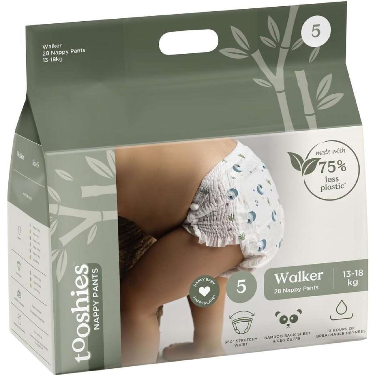 Tooshies ECO Nappy Pants Size Walker 28 Pack Woolworths