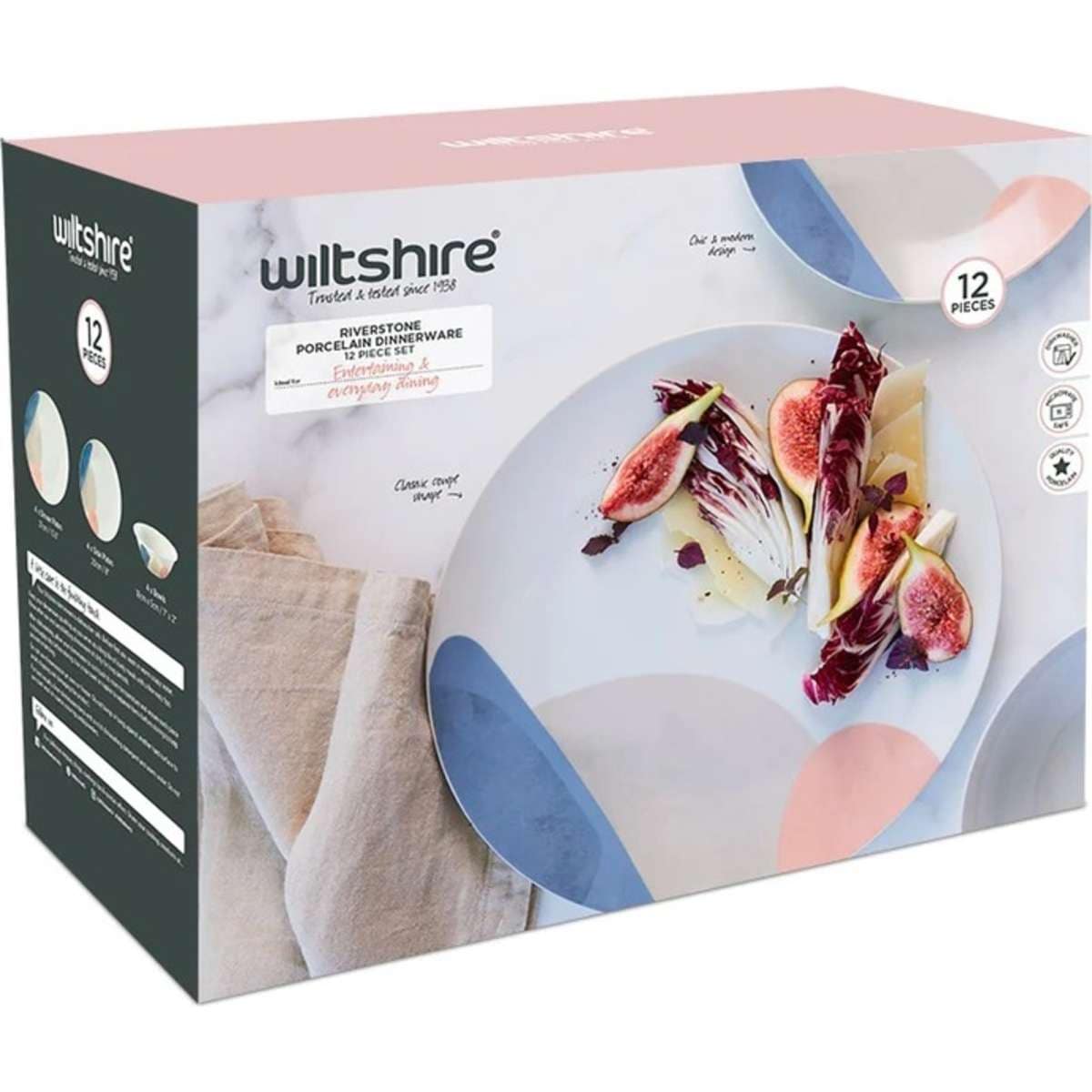 riverstone tobacco woolworths Wiltshire Riverstone Dinner Set of 12 - 12pc