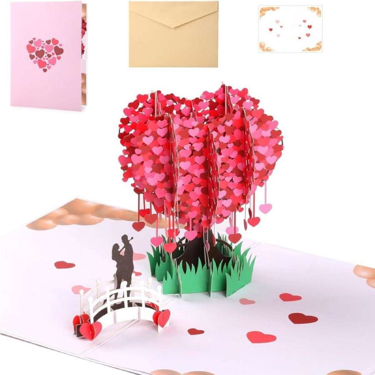 3D Stereoscopic Greeting Cards Love Valentine Card Blessing Greeting - View #12