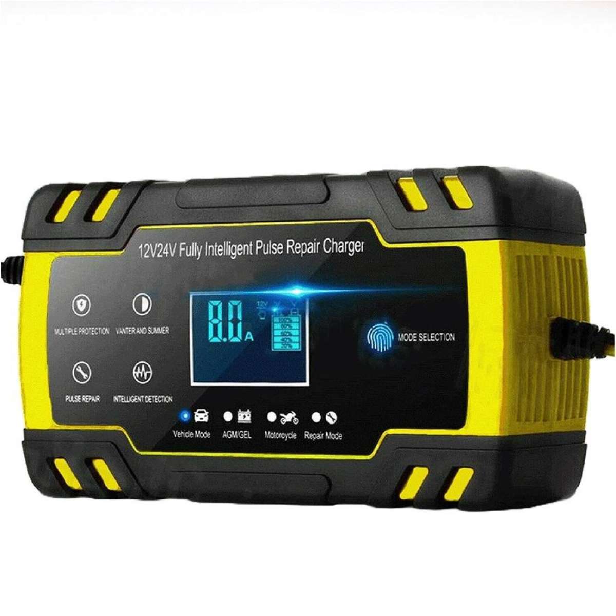 Car Battery Charger Trickle Smart Repair Motorcycle Caravan Boat