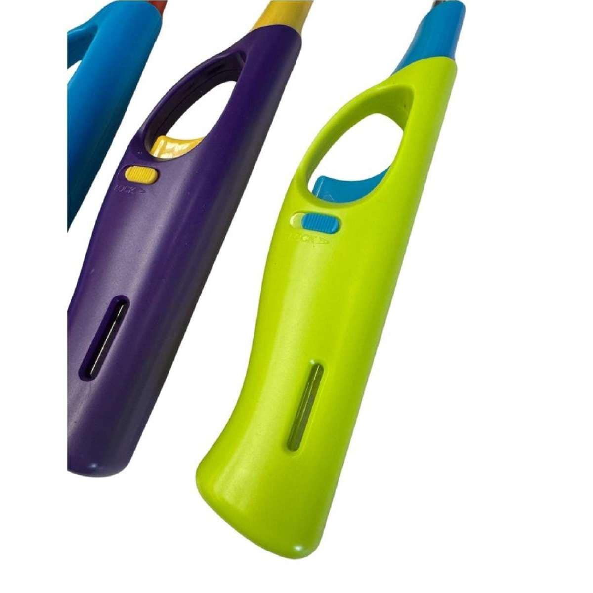 cigarette lighter woolworths 1x Clear Flexible Gas Lighter for BBQ Kitchen Cigarette w/ Safety Lock -  Assorted Colours
