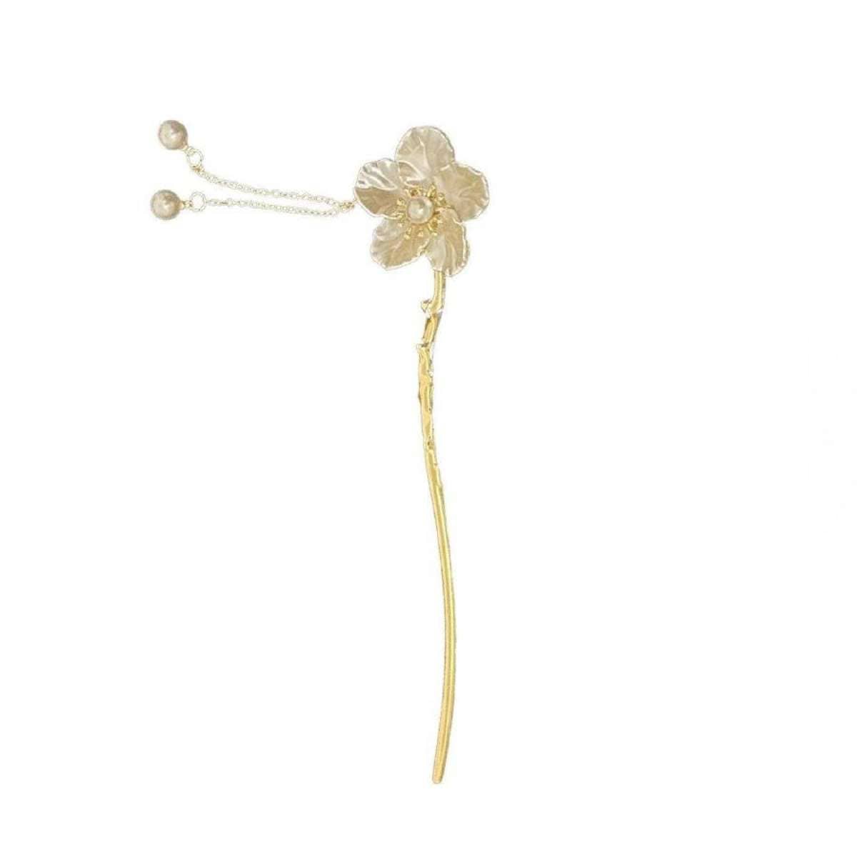 Shell Flower Fringe Hairpin Vintage Chinese Style Accessories Women Bridal