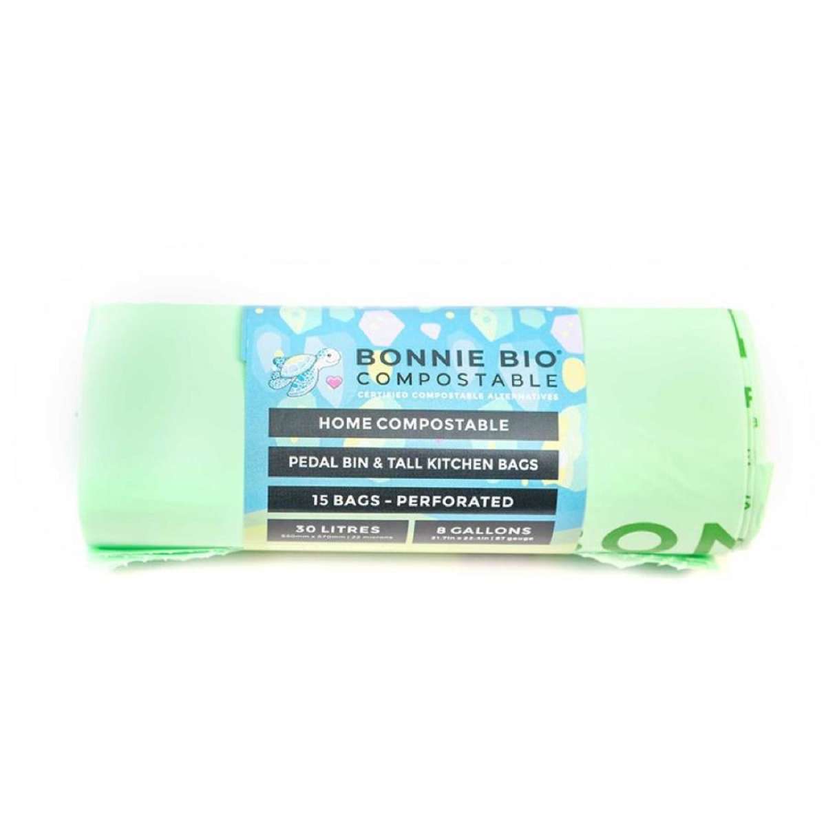 Compostable Bin Rubbish 30L Bags 45 Roll Box (15 Bags Per Roll