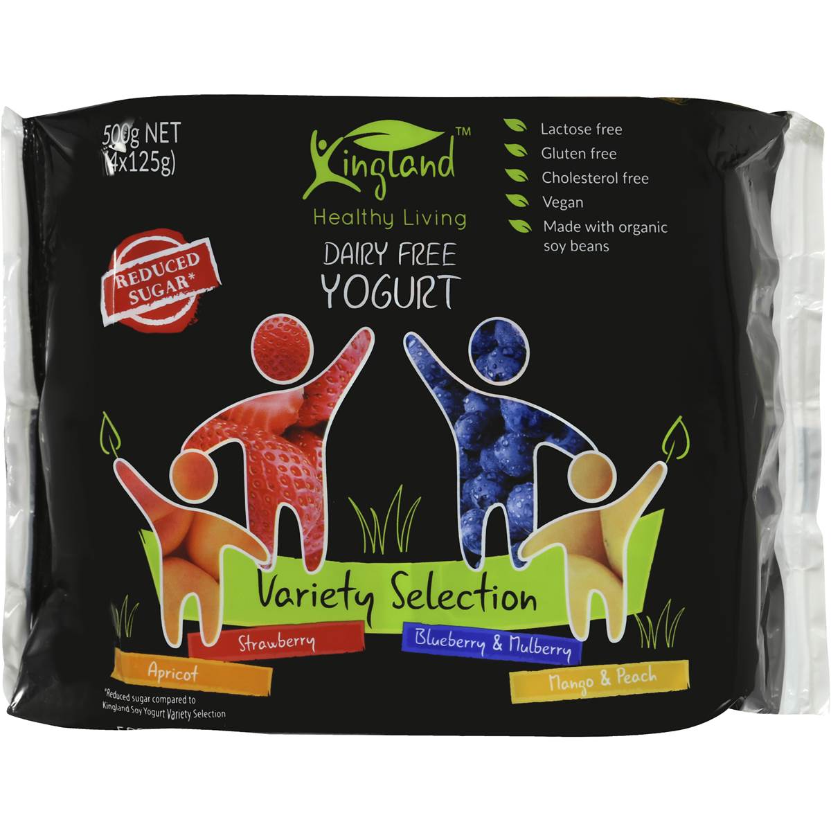 Kingland Variety Selection Soy Yoghurt 4x125g Woolworths