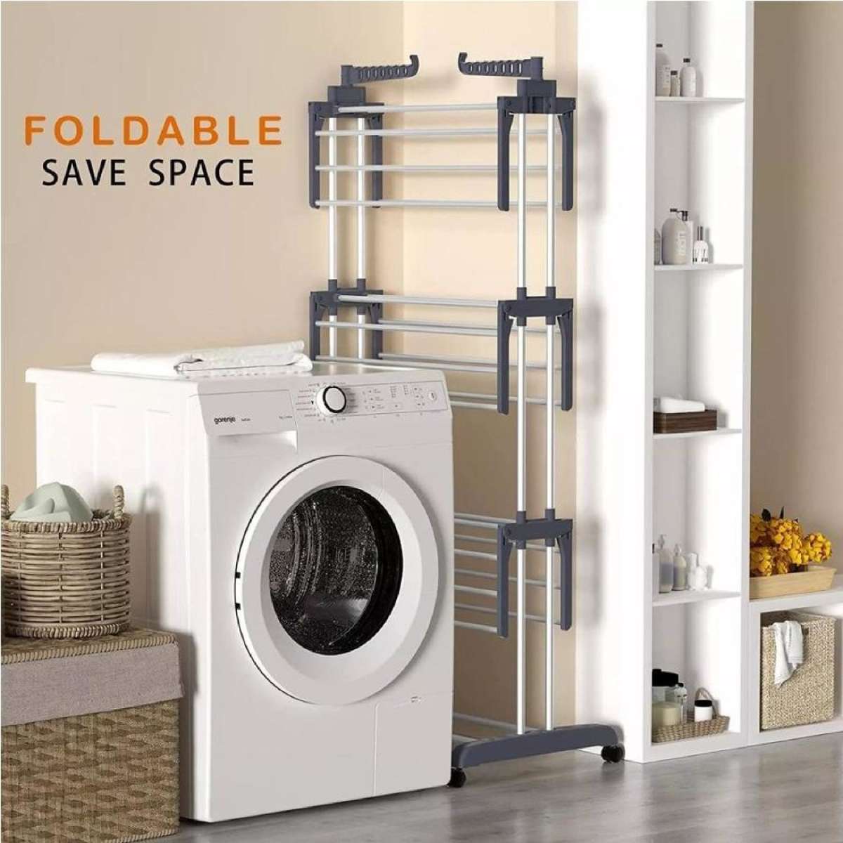 Clothes Drier Large Electric Tower Clothes Airer Tier Folding