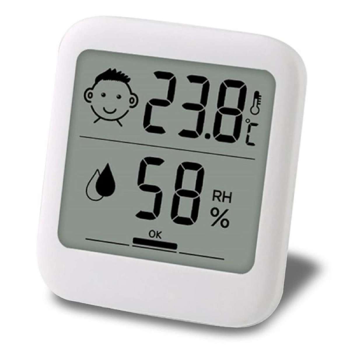 HATUSOKU Digital Thermometer and Hygrometer with Comfort Face