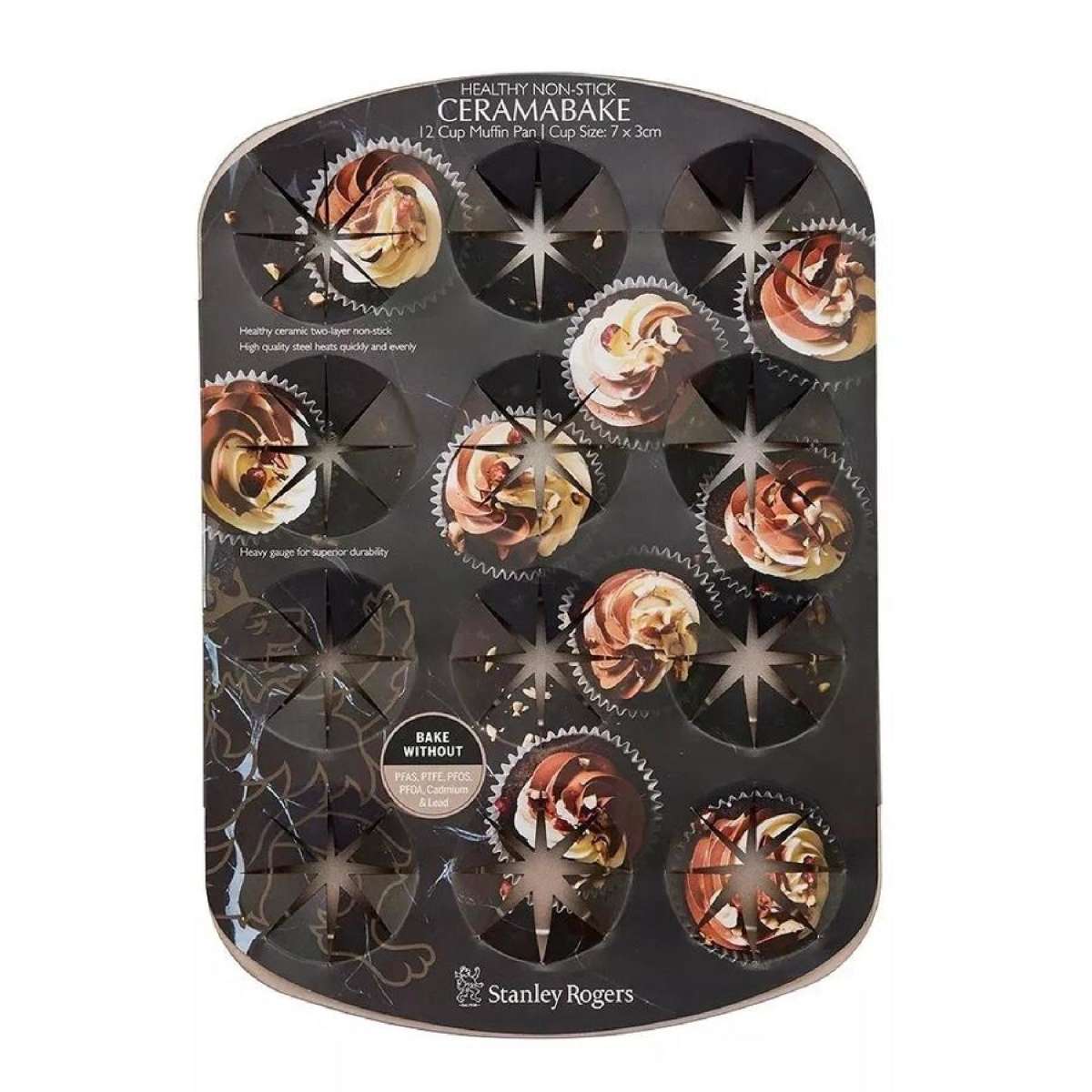 Plaque De Cuisson Céramique Stanley Rogers Ceramabake 39x26x1,5 Cm - Antiadhésive Sans PFAS, PTFE - Sain, Durable, Facile à Nettoyer - 12