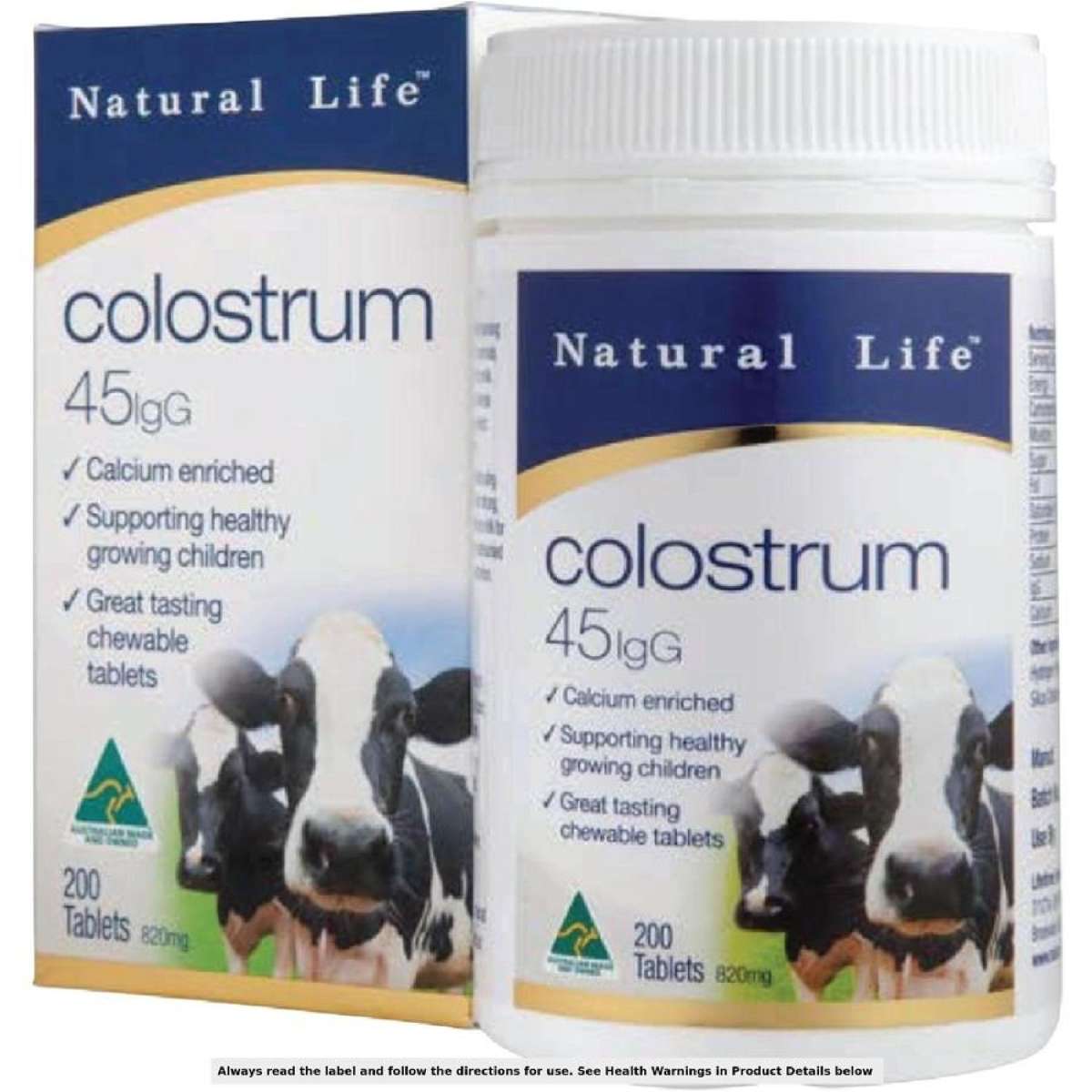 Colostrum 45mg IgG 200 chewable tablet