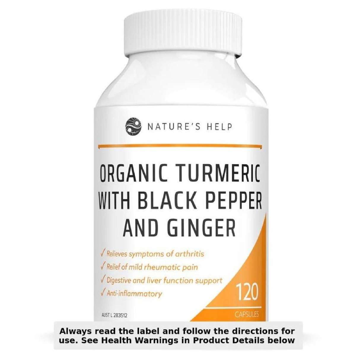 Organic Turmeric with Black Pepper and Ginger