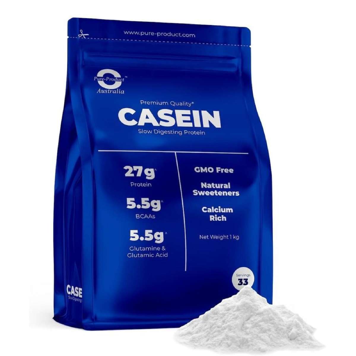 Pure Product Australia Micellar Casein Unflavoured 1Kg