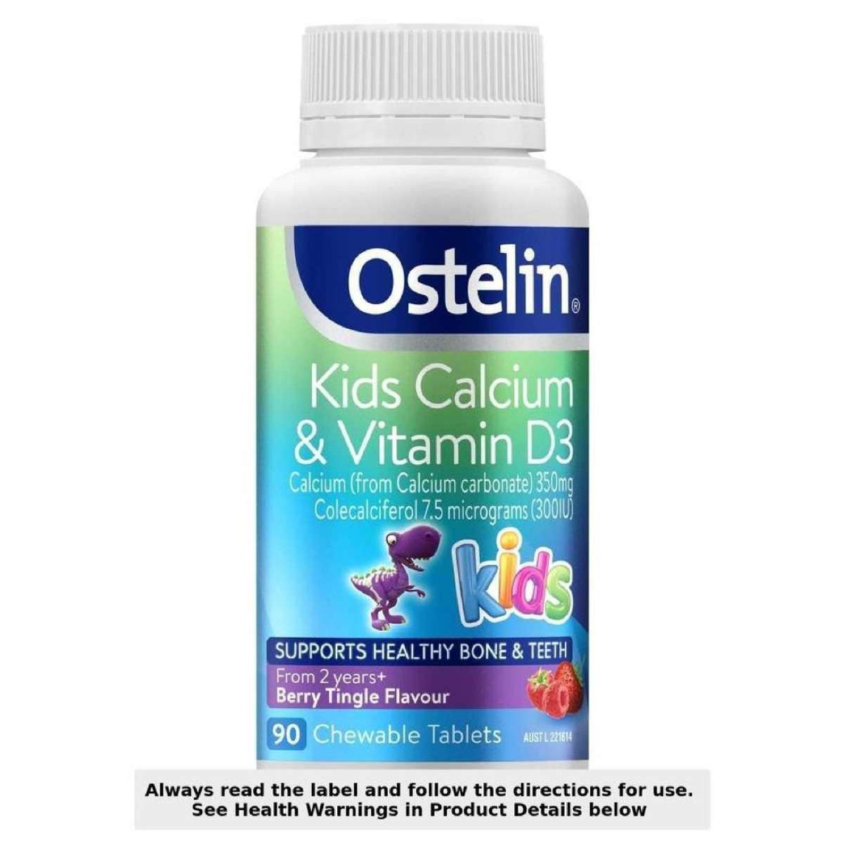 Kids Vitamin D & Calcium 90 Chewable Tablet