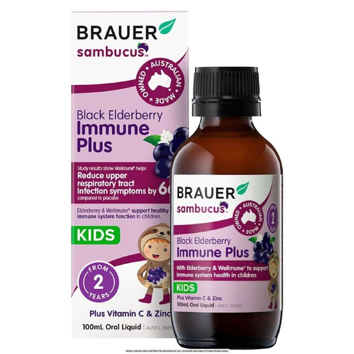 Sambucus Black Elderberry Kids Immune Flavoured
