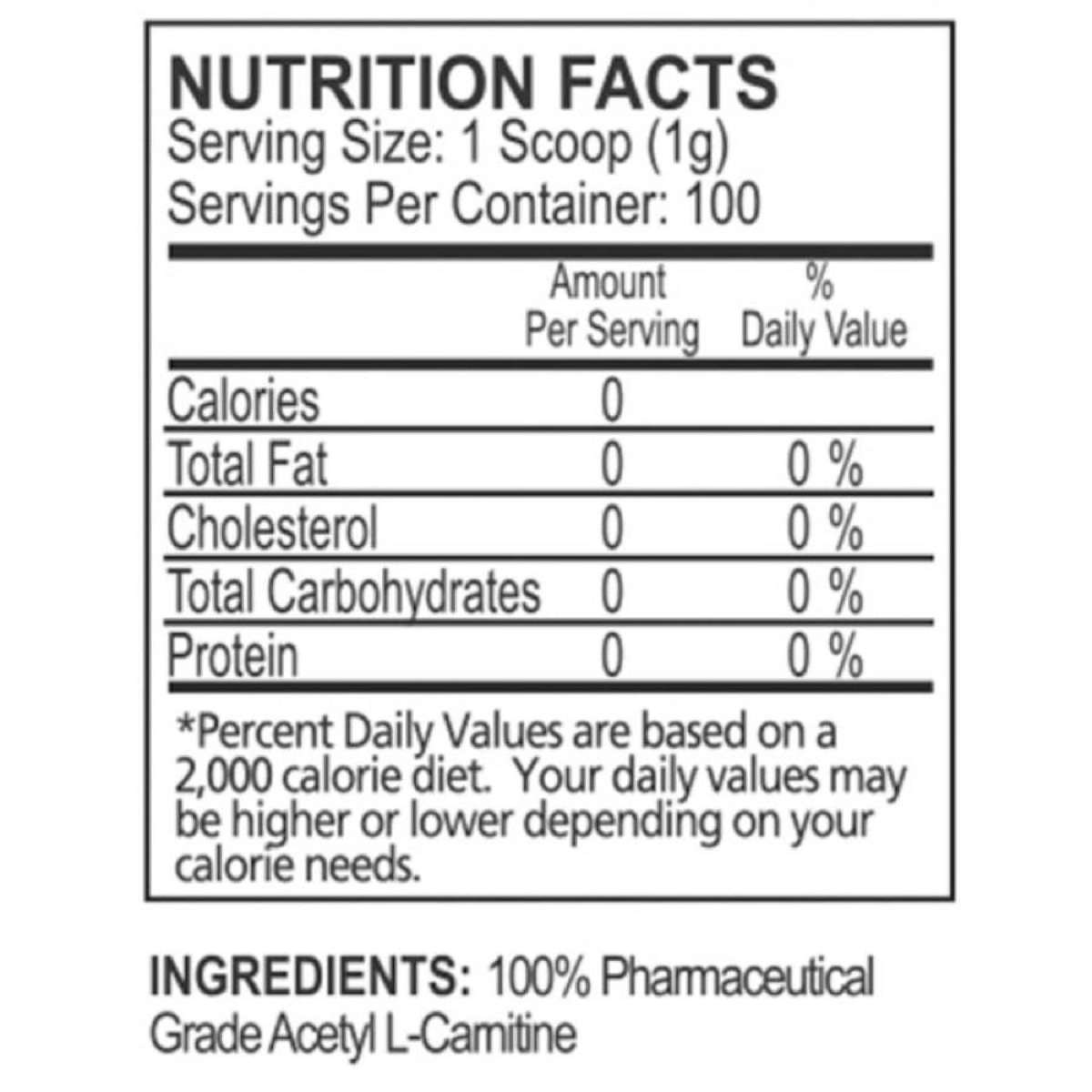 acetyl l-carnitine woolworths EHPLabs Acetyl L-Carnitine 100g
