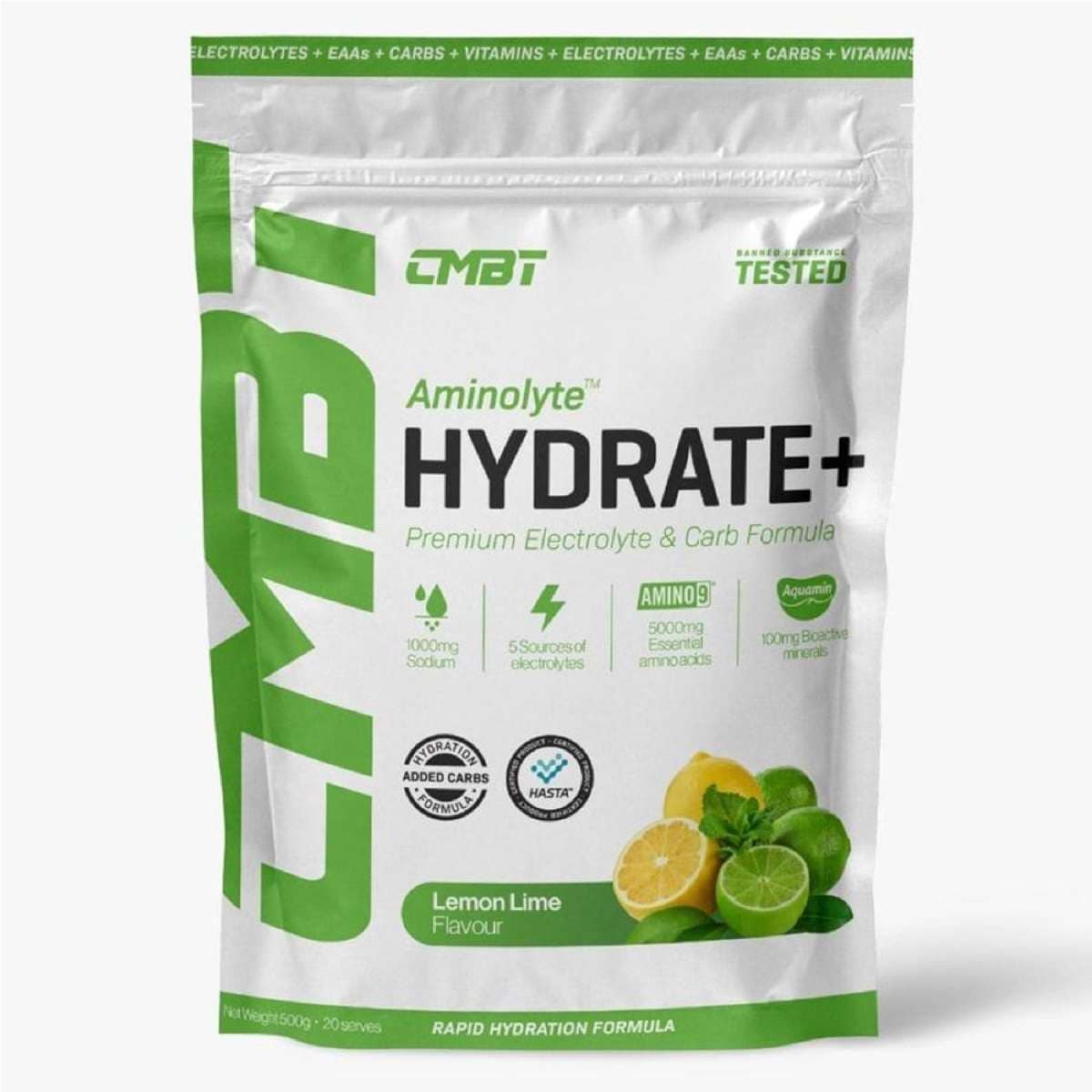 Aminolyte Hydrate + Carbs Powder Lemon Lime