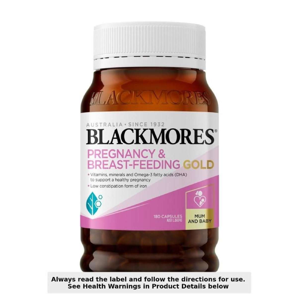 Pregnancy & Breastfeeding Gold 180 Capsule