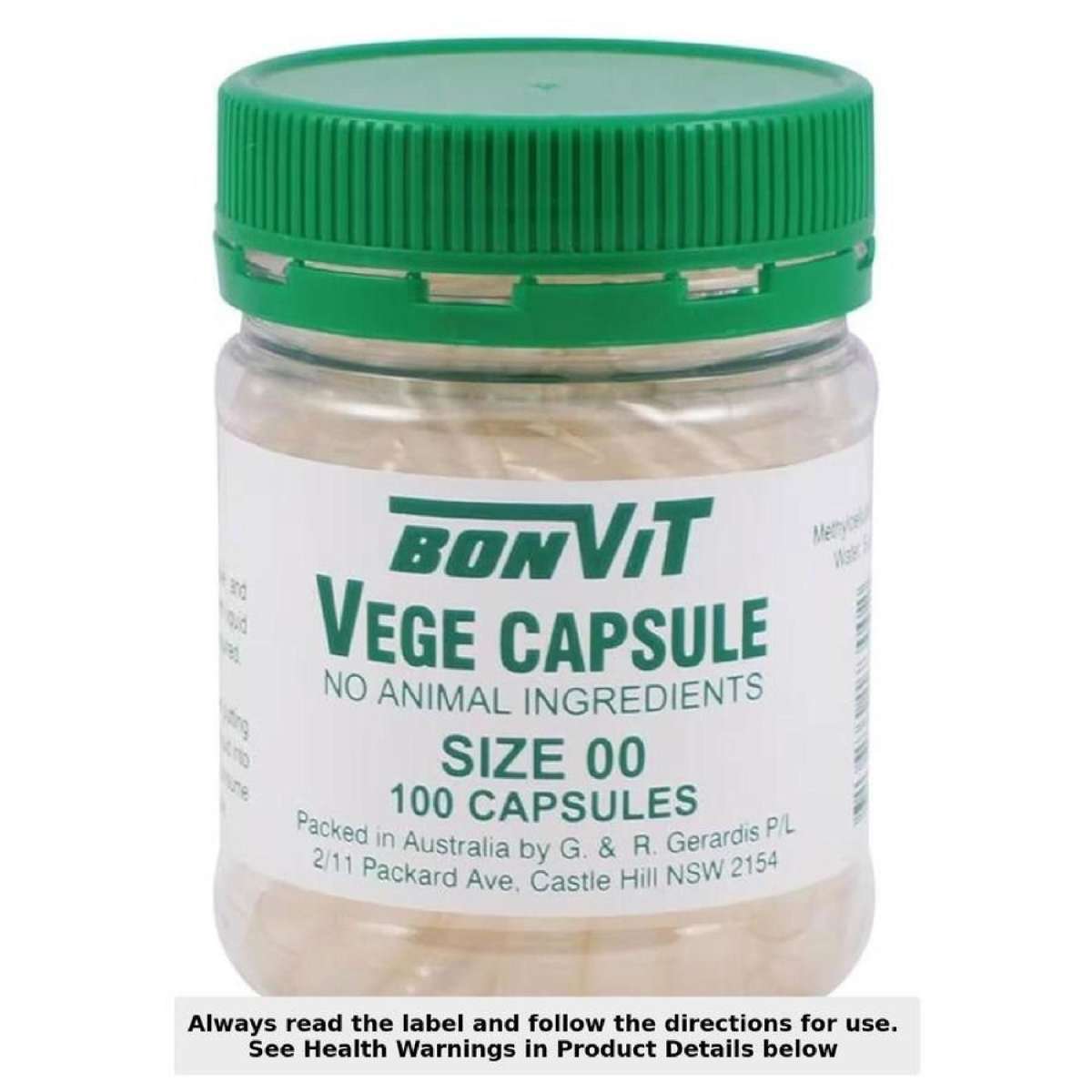 Empty Vege Capsules 00 size