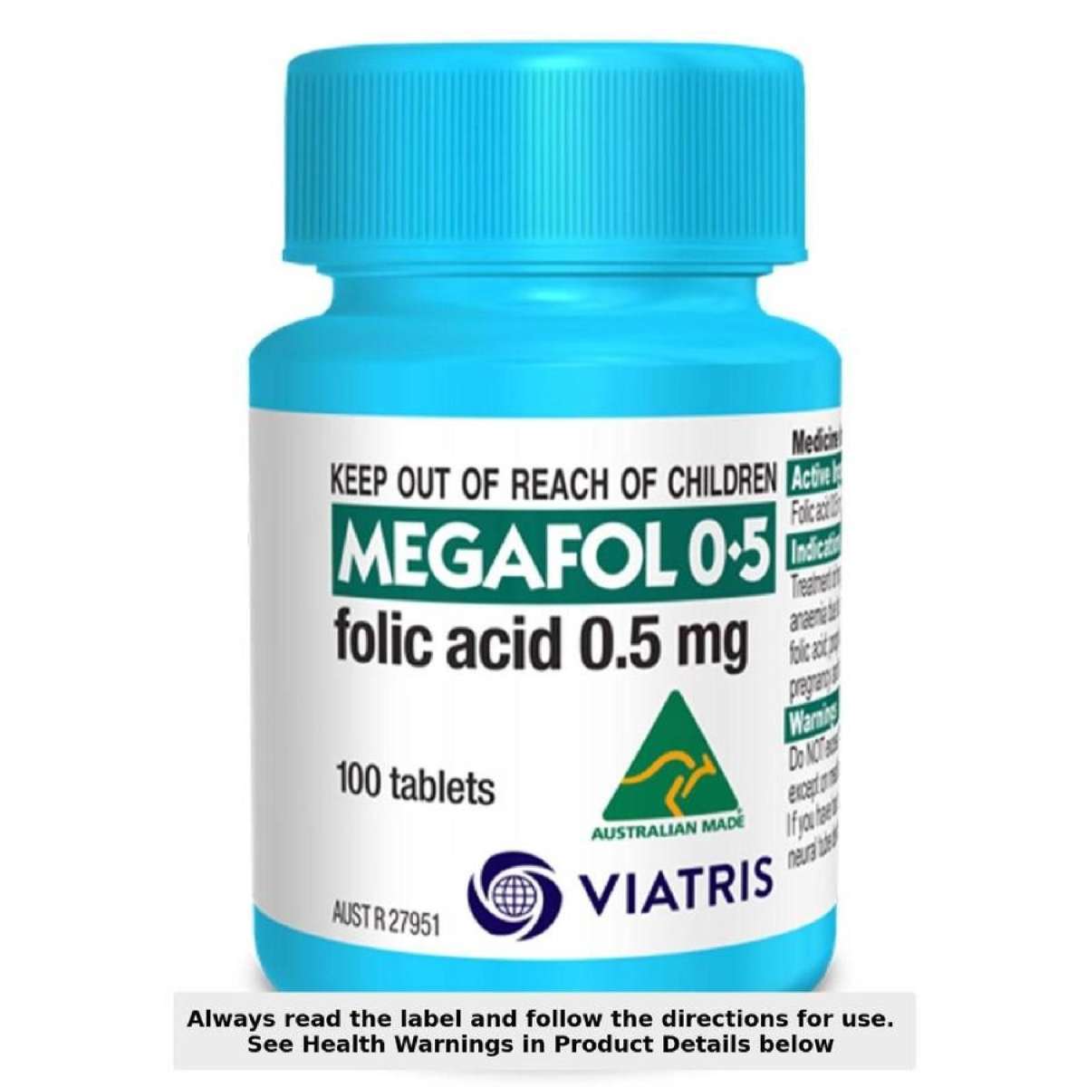 Folic Acid (0.5mg) 100 Tablet