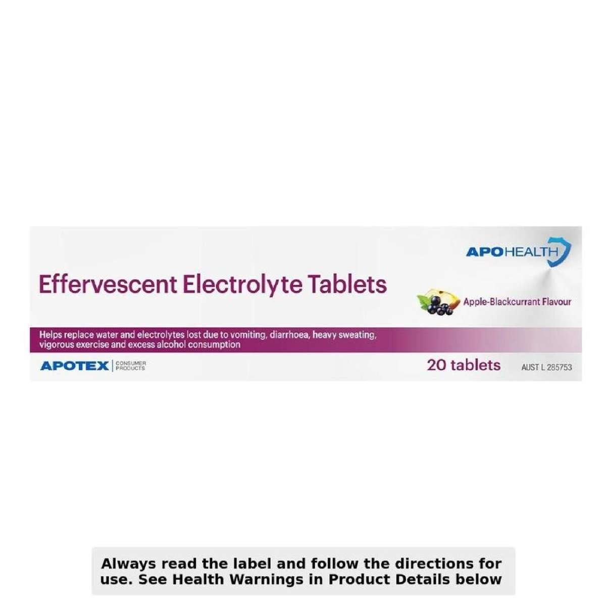 Effervescent Electrolyte Tablet Flavoured