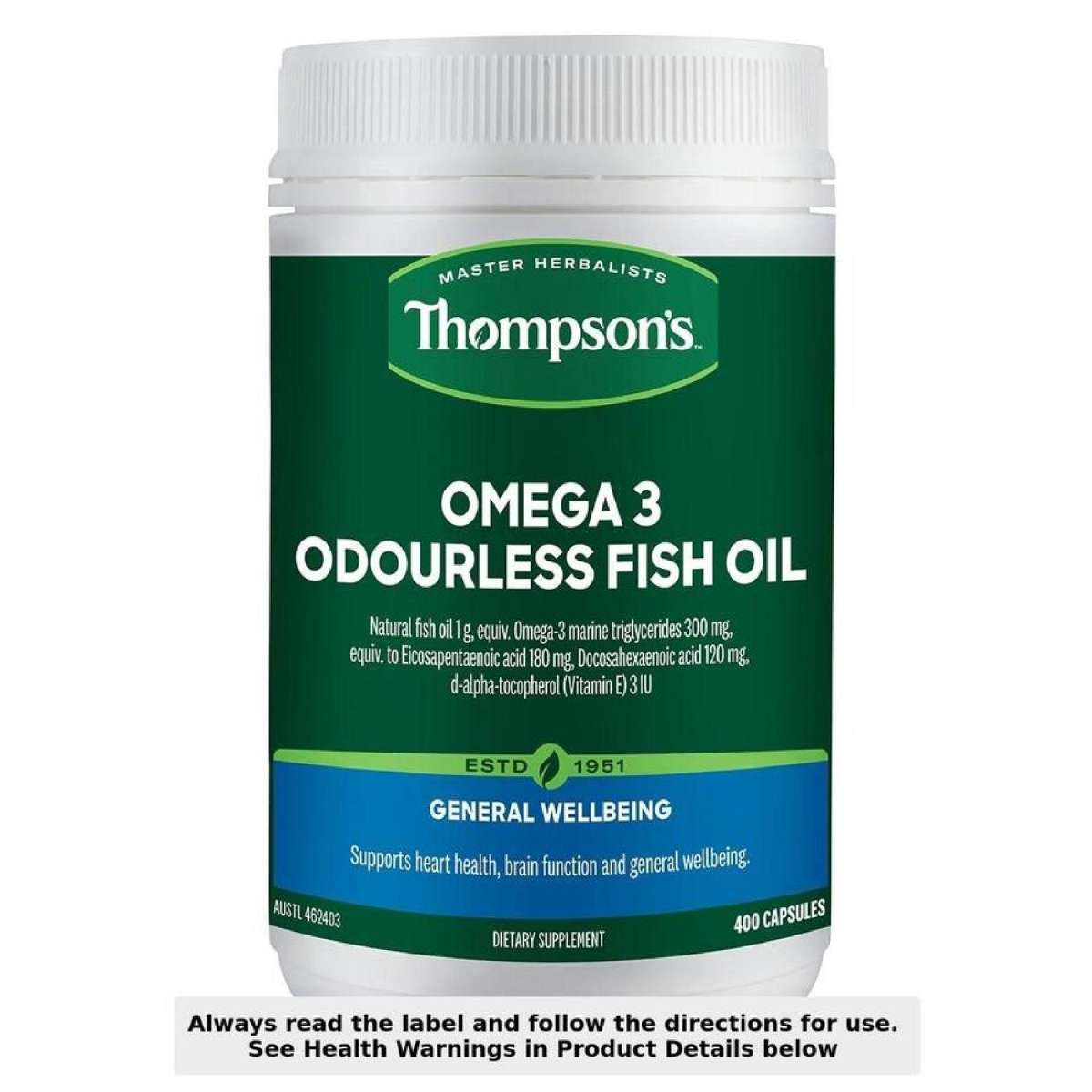 Omega-3 Odourless Fish Oil