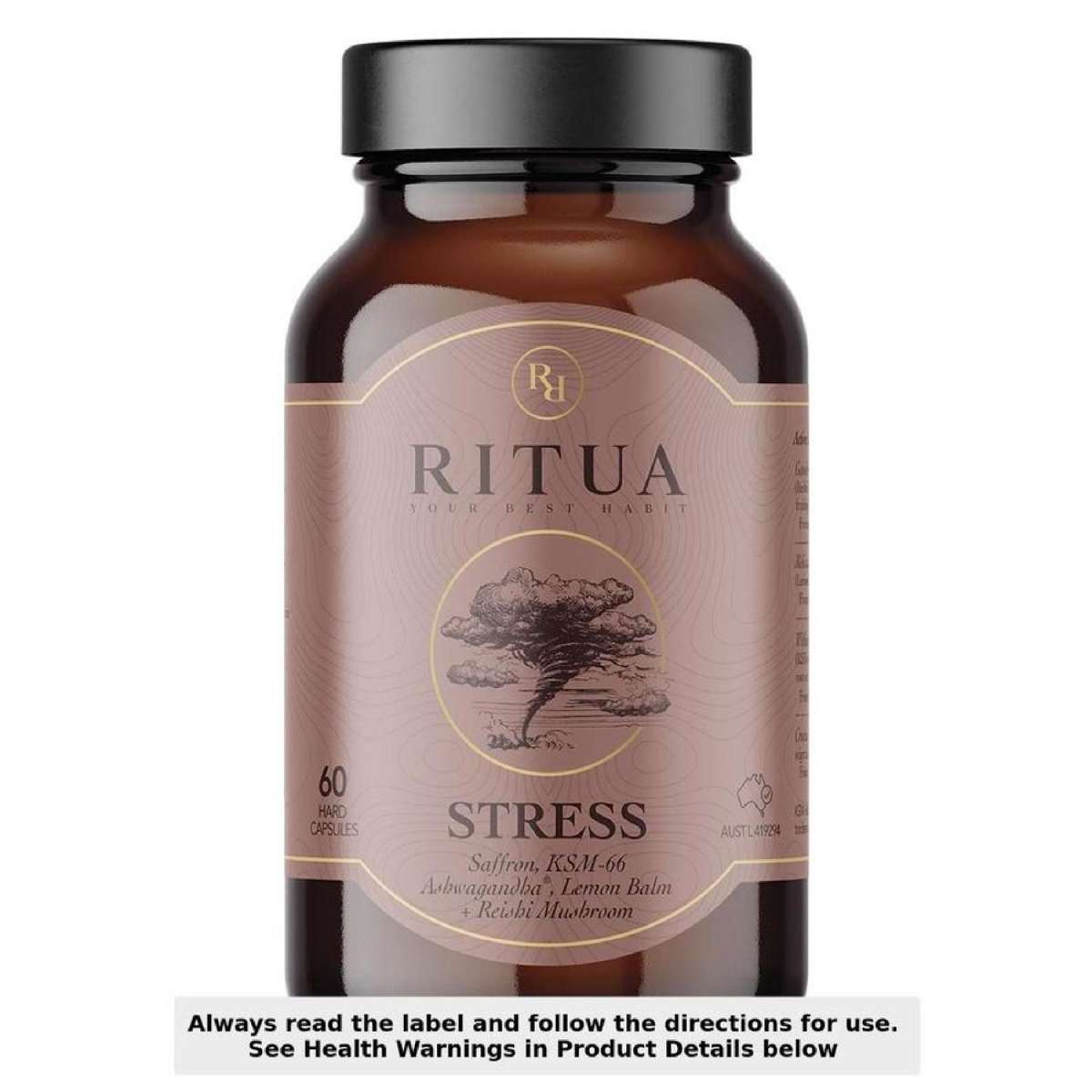 STRESS Saffron Ashwagandha LemonBalm Reishi Flavoured