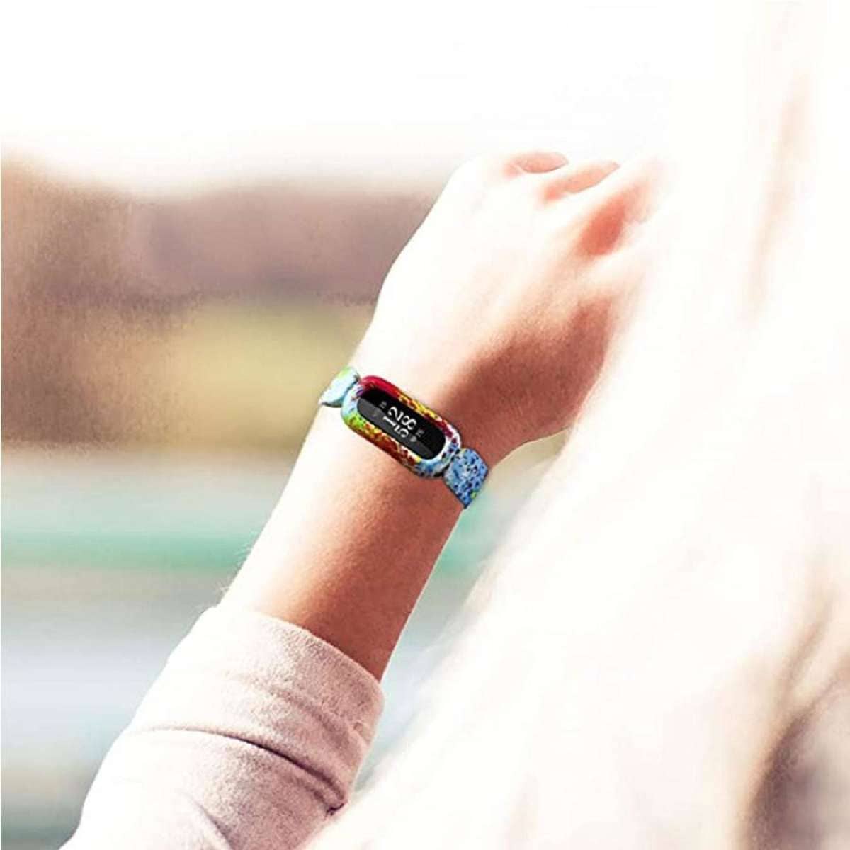 Accessorio Tracker Fitness SHIJZWD Cinturino In Nylon Per Fitbit - Foto 7