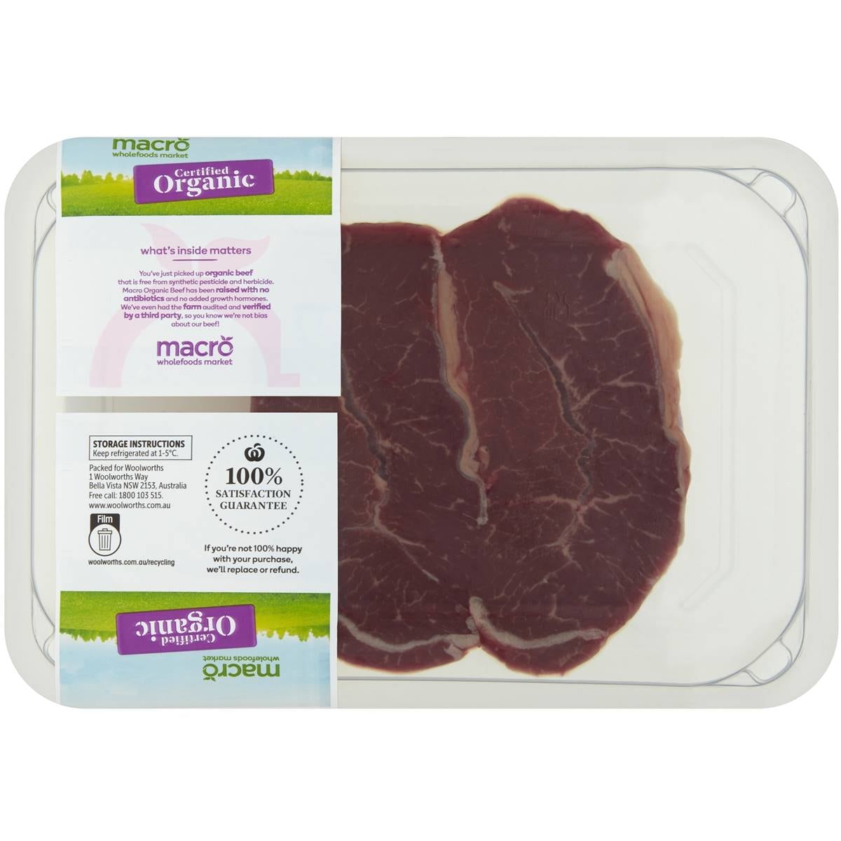 Macro Oyster Blade Steak 200g 550g Woolworths
