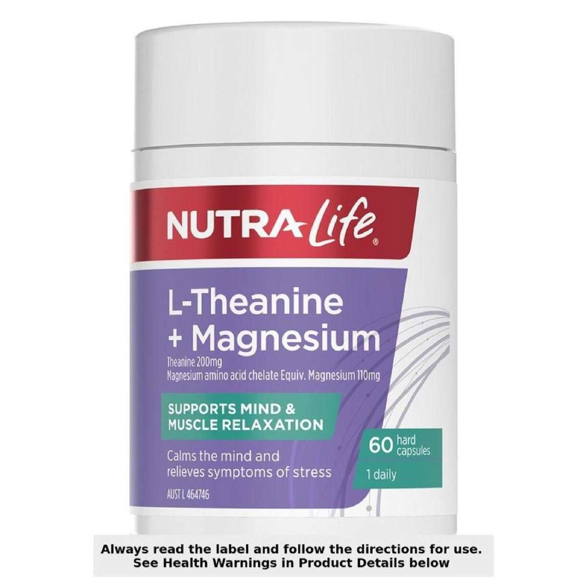 Nutra-Life L-Theanine + Magnesium 60 Capsules