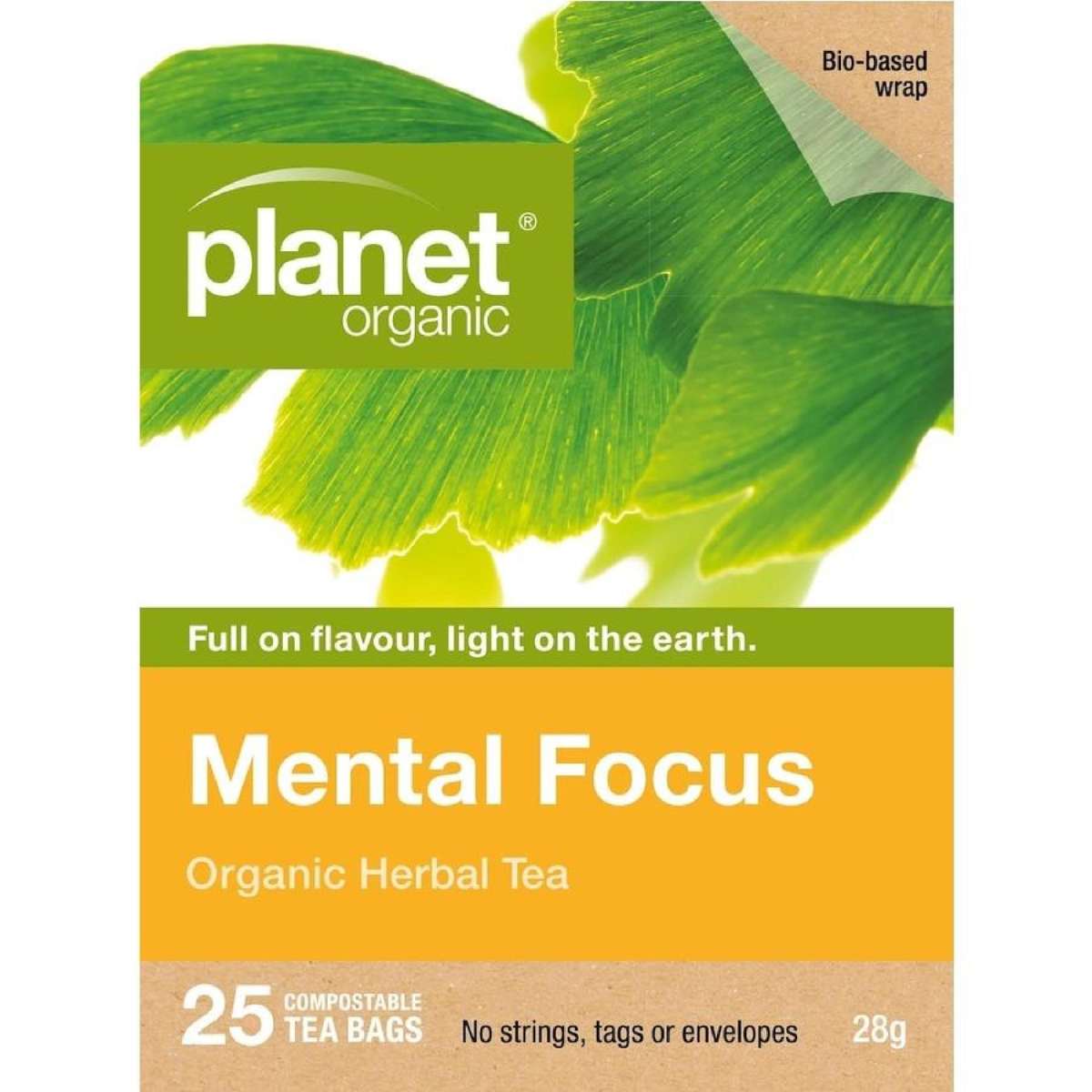 Planet Organic Mental Focus 25 Tea Bags | Woolworths