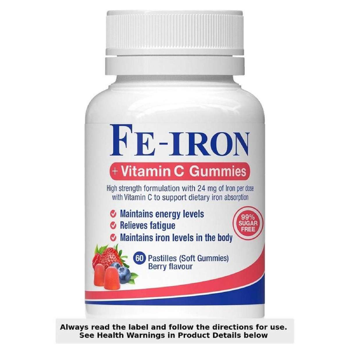Fe-Iron + Vitamin C Gummies