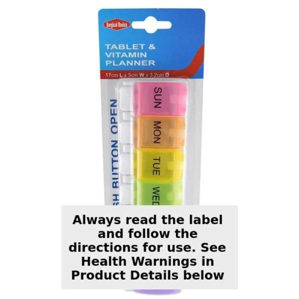 One a Day Weekly Pill Organiser Small