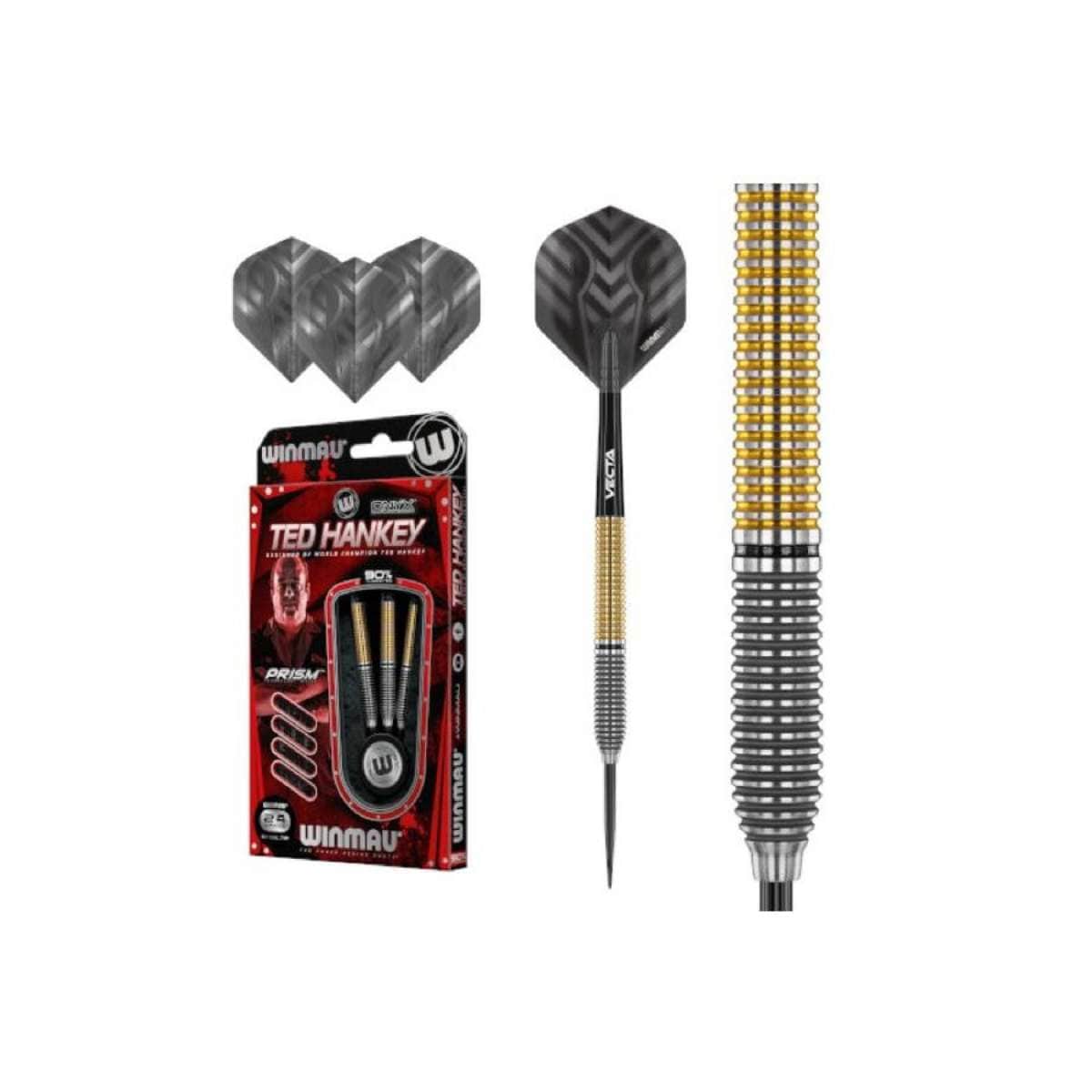 WINMAU Ted Hankey Steel Tip Special Edition 90% Tungsten Darts 24