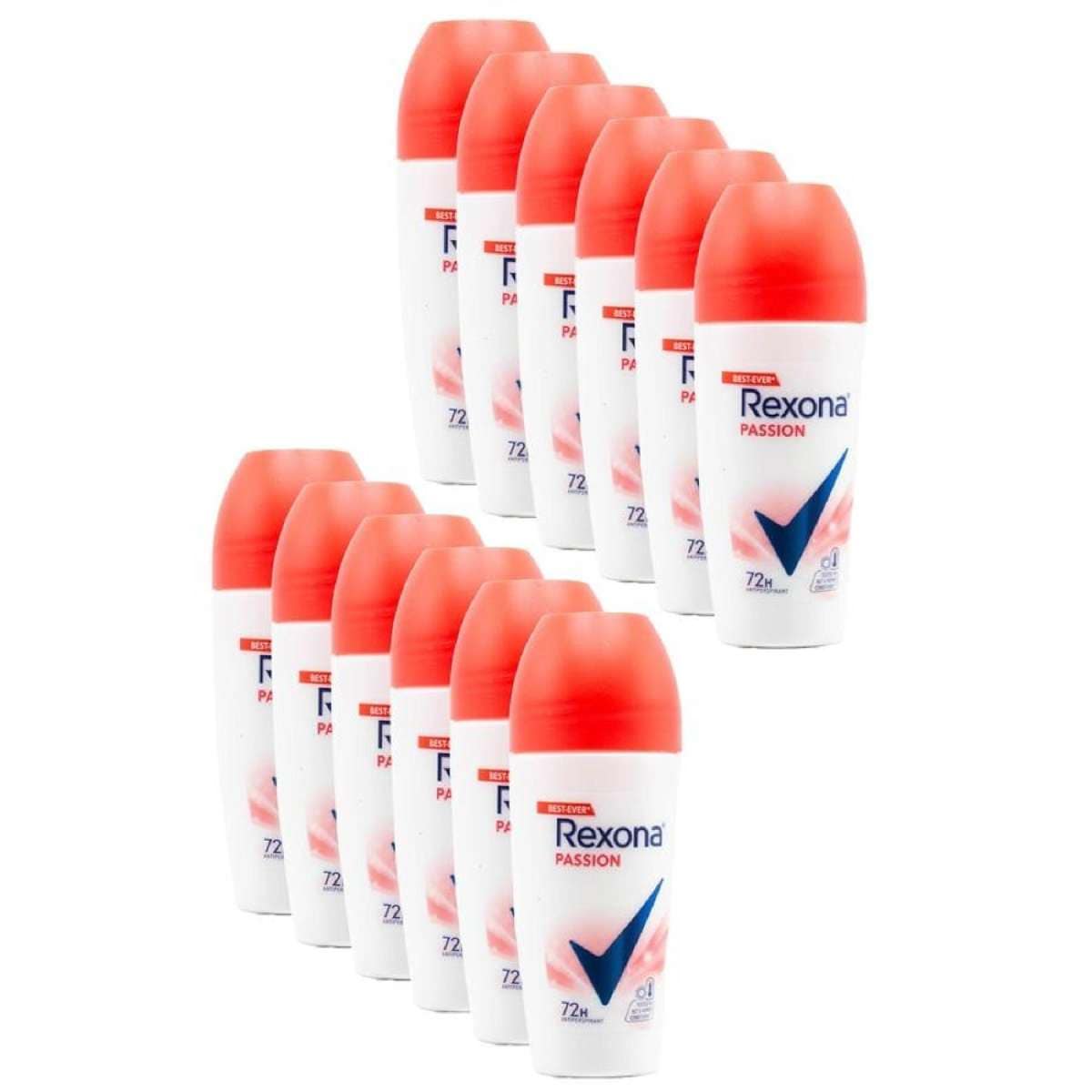 12PK Rexona Women 72-Hour Anti-Perspirant Roll On Deodorant 45ml