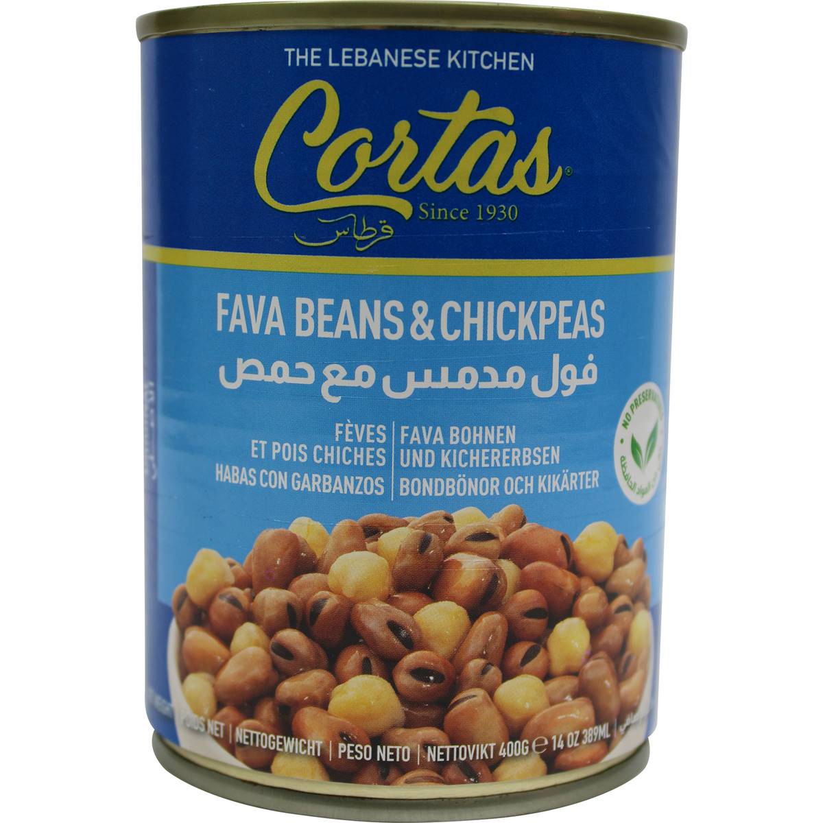 Cortas Fava Beans & Chickpeas Can 420g Woolworths