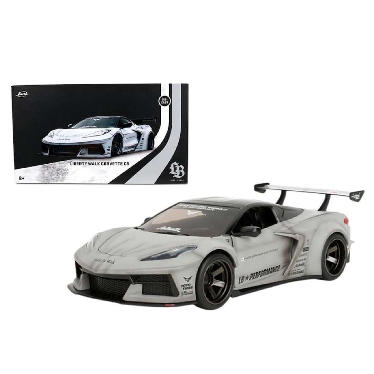 Jada 1:24 Scale Liberty Walk Corvette C8 Toyo Tires Awthentik