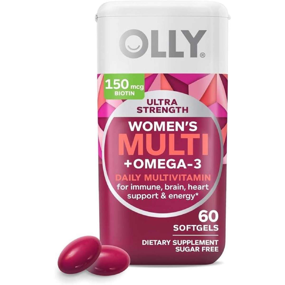 OLLY Ultra Women's Multi + Omega-3 Softgels - 60 Count