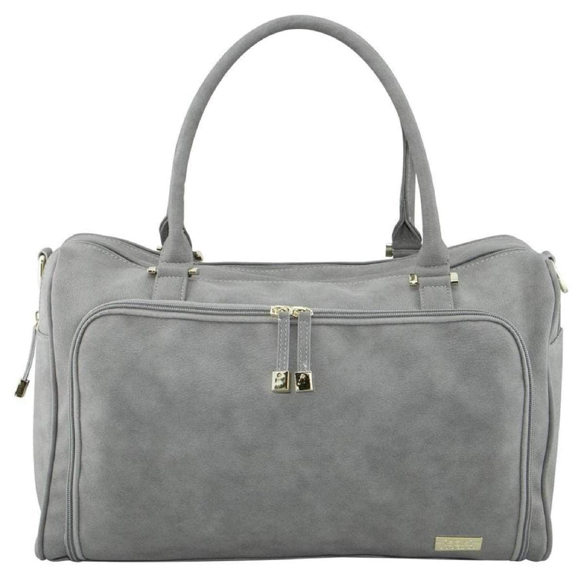 Isoki Double Zip Satchel Stone Grey