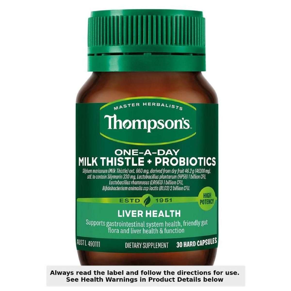 One-A-Day Milk Thistle + Probiotic 30 Capsule