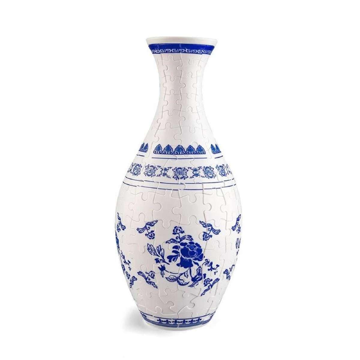 3D Art Puzzle Vase Porcelain Flower Vase