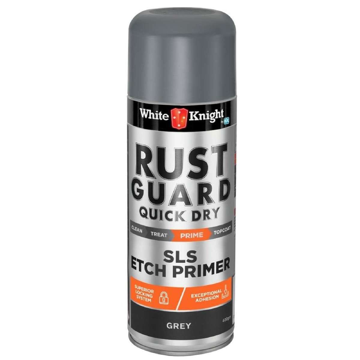 White Knight Rust Guard 300g Grey SLS Etch Primer Spray Paint