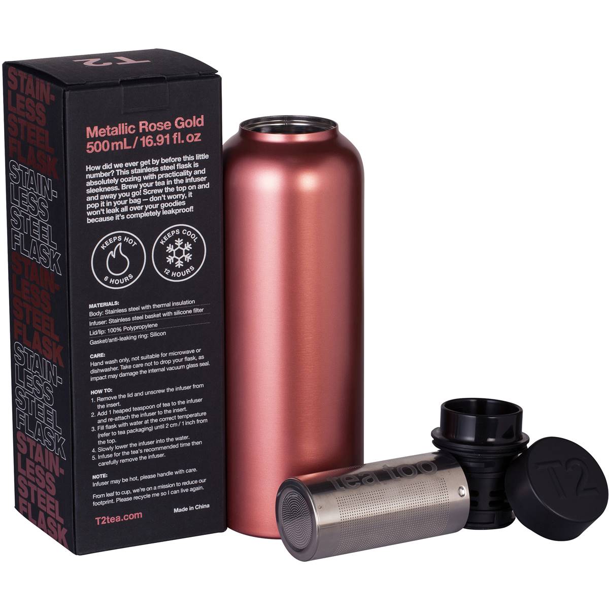 T2 Tea Double Walled Flask Each Woolworths