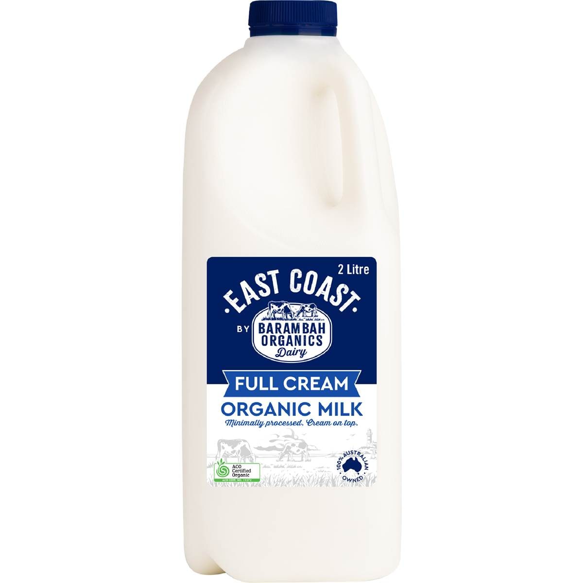 East Coast Sustainable Dairy Organic Full Cream Milk 2l Woolworths