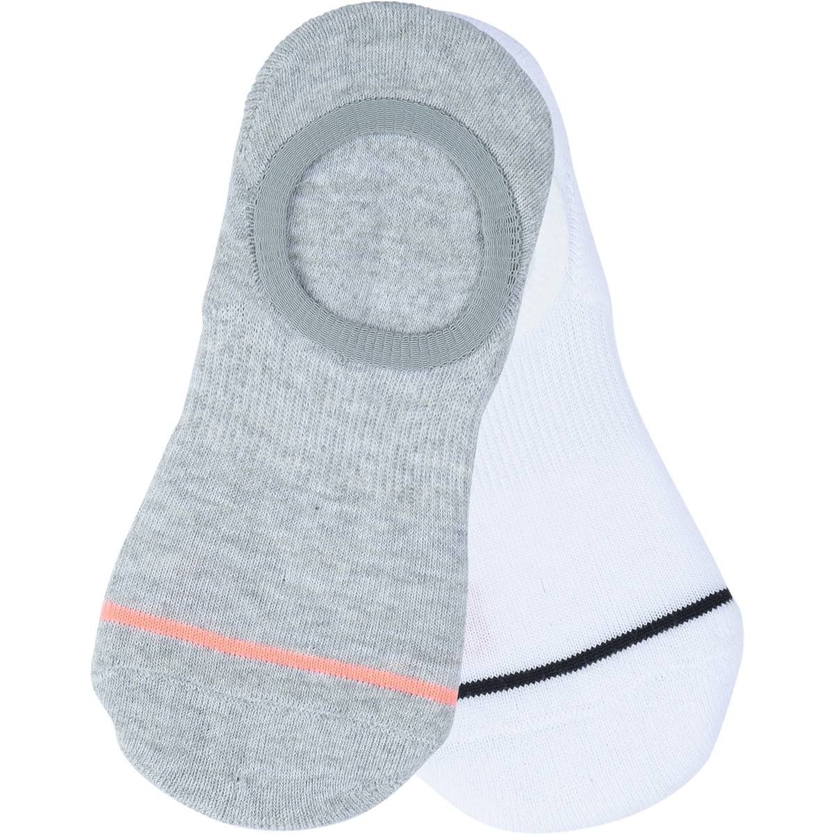 Underworks Women Active Heel Grip Socks Size 58 Assorted 2 Pack